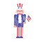 Patriotic Nutcracker Craft Stencil | 3218 by Designer Stencils | Reusable Art Craft Stencils for Painting on Walls, Canvas, Wood | Reusable Plastic Paint Stencil for Home Makeover | Easy to Use & Clean Art Stencil